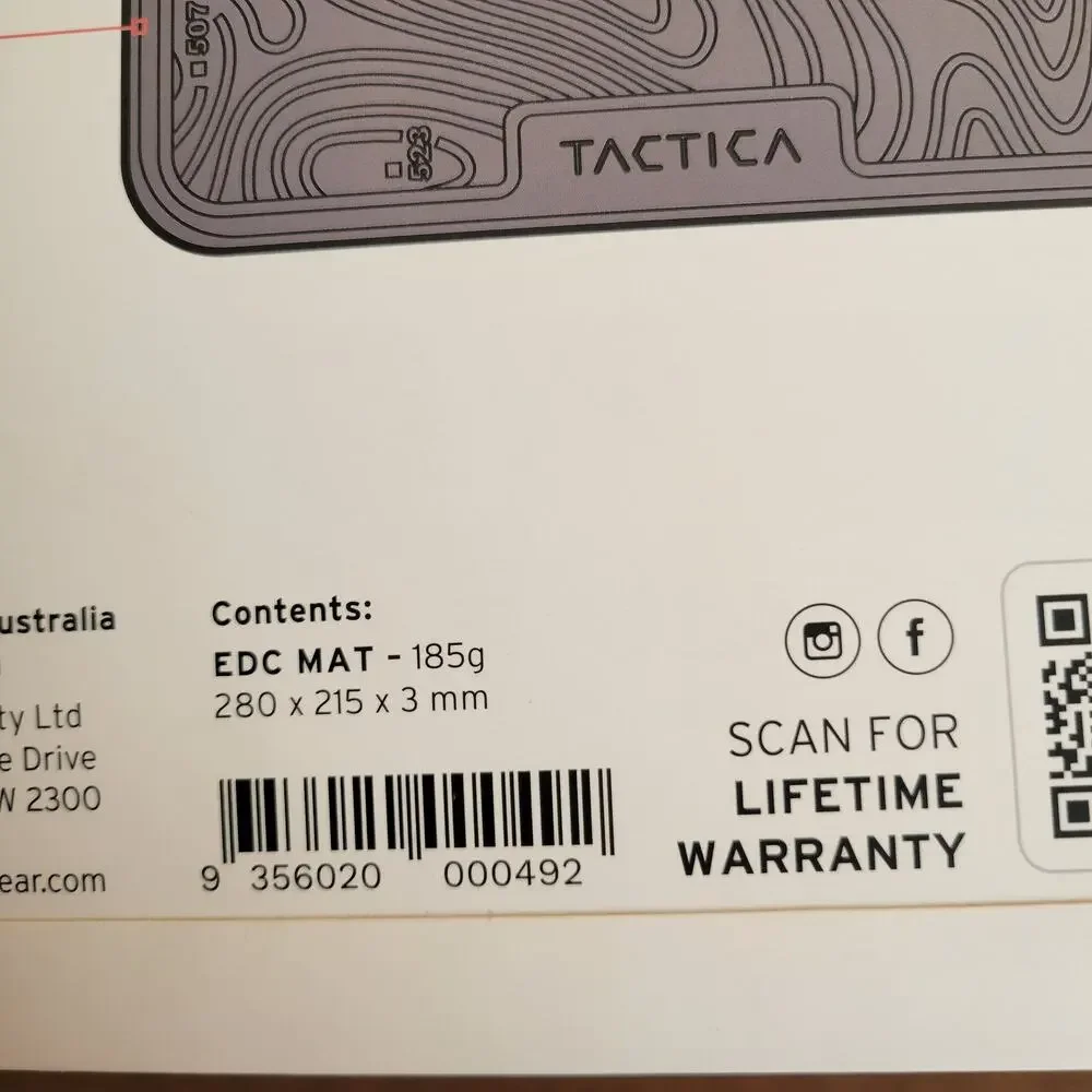 Tactica EDC Mat Anti-slip Dashboard Mat Accessories Organizer 0.200